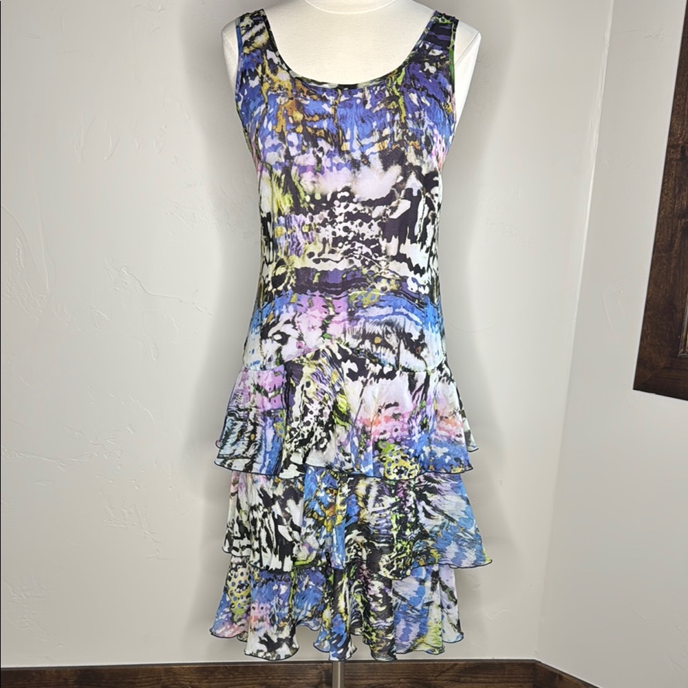 Mario Serrani Sleeveless Ruffle Dress